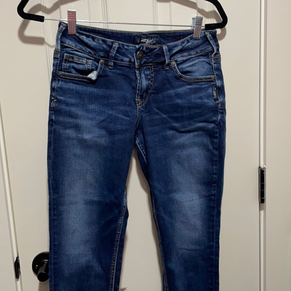 GUC Silver Jeans Suki Ankle Skinny with raw hem